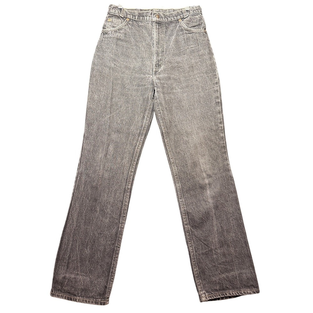 Levi's 2161 Jeans Women 26 Gray Vintage 70s 80s High Rise Acid Wash Straight Leg
